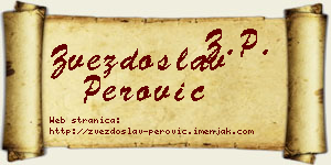 Zvezdoslav Perović vizit kartica